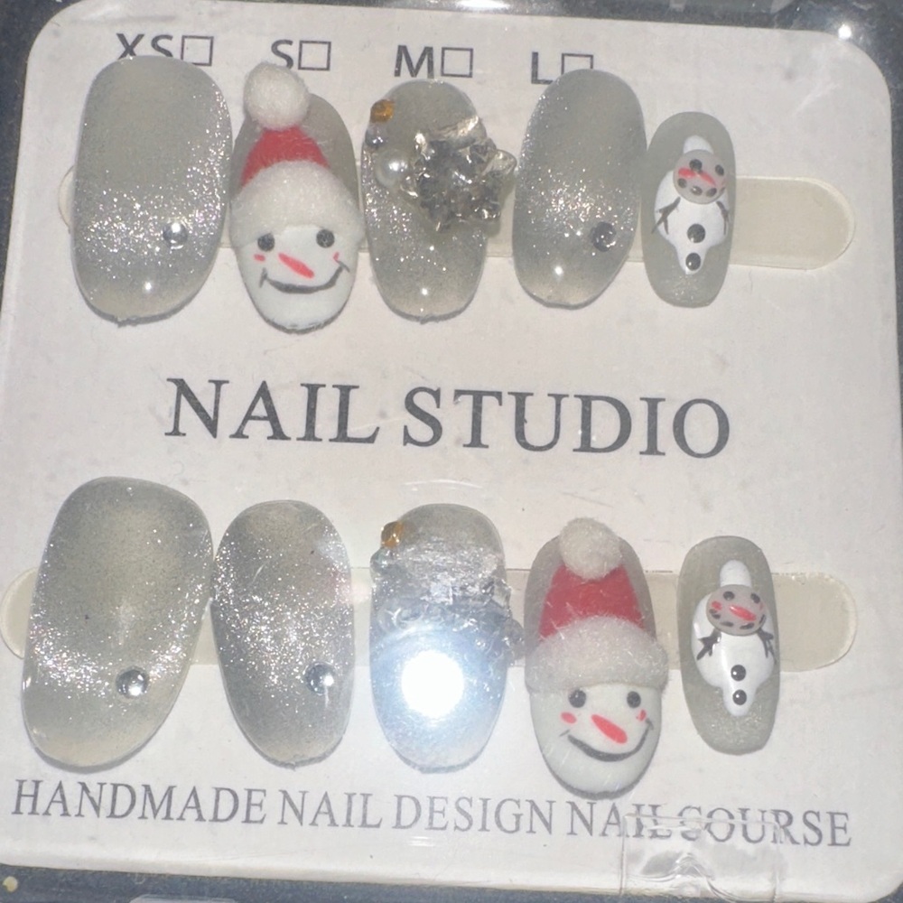 Festive Snowman Nail Art Set